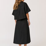 Tessa Shirt - Black Denim