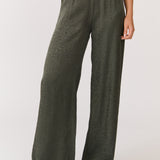Bex Pant - Black Woven Leopard