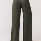 Bex Pant - Black Woven Leopard