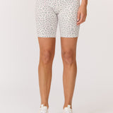 Tia Bike Short - Smudge Leopard