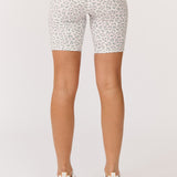 Tia Bike Short - Smudge Leopard