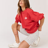 Tia Bike Short - Smudge Leopard