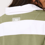 Lily Rugby Shirt - Khaki Stripe
