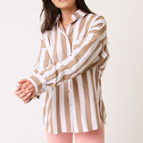 Adalyn Shirt - Fawn Stripe