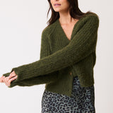 Hazel Knit Cardigan - Khaki