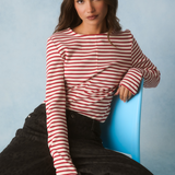 Aspyn Top - Ruby Stripe