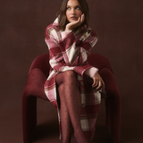 Greta Coat - Berry Check