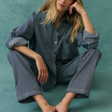 Tamika Shirt - Stripe Denim