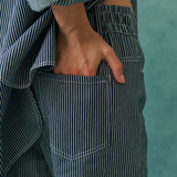 Baylor Pant - Stripe Denim