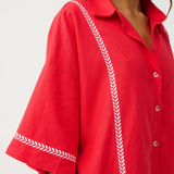 Casey Shirt Dress - Mandarin