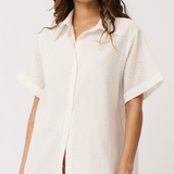 Tully Shirt - White Broderie