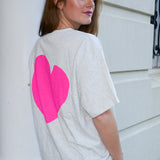 Neon Love - Grey Marle / Neon Pink