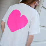 Neon Love - Grey Marle / Neon Pink
