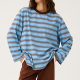 Harley Long Sleeve - Truffle/Ice Stripe