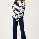 Rae Knit - Navy Stripe