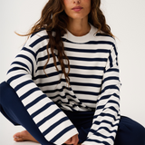 Rae Knit - Navy Stripe