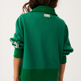 Corey Zip Through Sweater - Tide