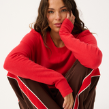 Dusty Pant - Truffle/Red