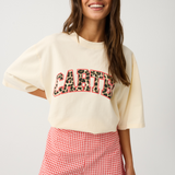 Jeana Tee - Buttermilk Leopard