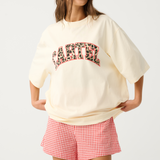Jeana Tee - Buttermilk Leopard