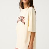 Jeana Tee - Buttermilk Leopard