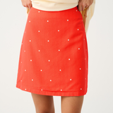 Zyla Mini Skirt - Mandarin Spot