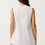 Gia Top - White Check