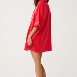 Casey Shirt Dress - Mandarin