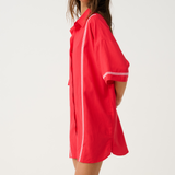 Casey Shirt Dress - Mandarin