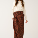 Millie Slip Skirt - Fudge Leopard