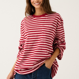 Harley Long Sleeve - Plum Stripe