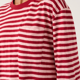 Harley Long Sleeve - Plum Stripe
