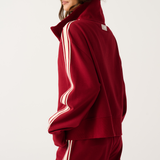 Corey Zip Through Sweater - Mulberry