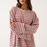 Harley Long Sleeve - Grey Marle Stripe