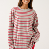Harley Long Sleeve - Grey Marle Stripe