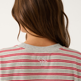Harley Long Sleeve - Grey Marle Stripe