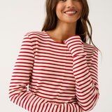 Aspyn Top - Ruby Stripe