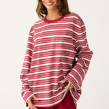 Harley Long Sleeve - Mulberry Stripe