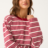 Harley Long Sleeve - Mulberry Stripe