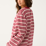 Harley Long Sleeve - Mulberry Stripe