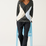 Sophie Knit - Charcoal Argyle