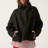 Peta Jacket - Black Washed Leopard
