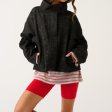 Peta Jacket - Black Washed Leopard