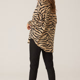 Emmeline Shirt - Taupe Zebra