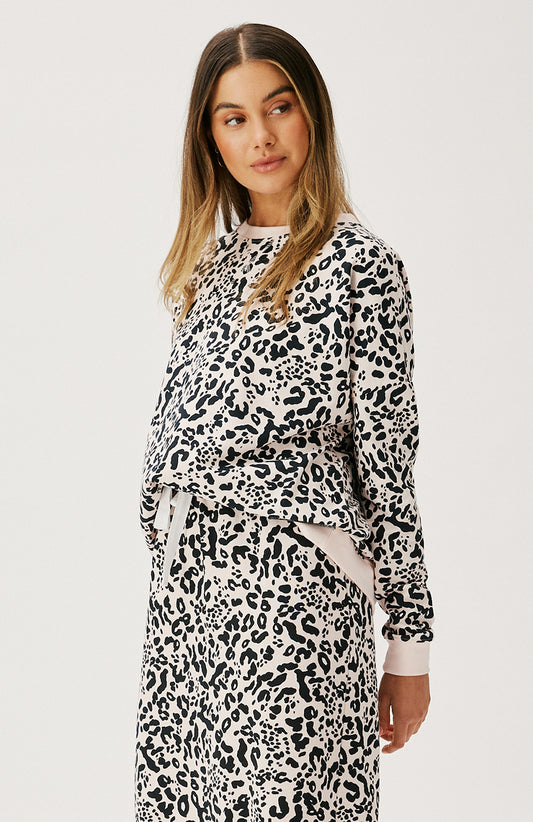 Izzy Sweater - Crème Leopard