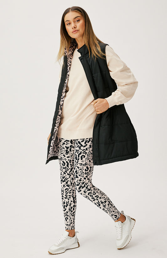 Belinda Longline Puffer - Black