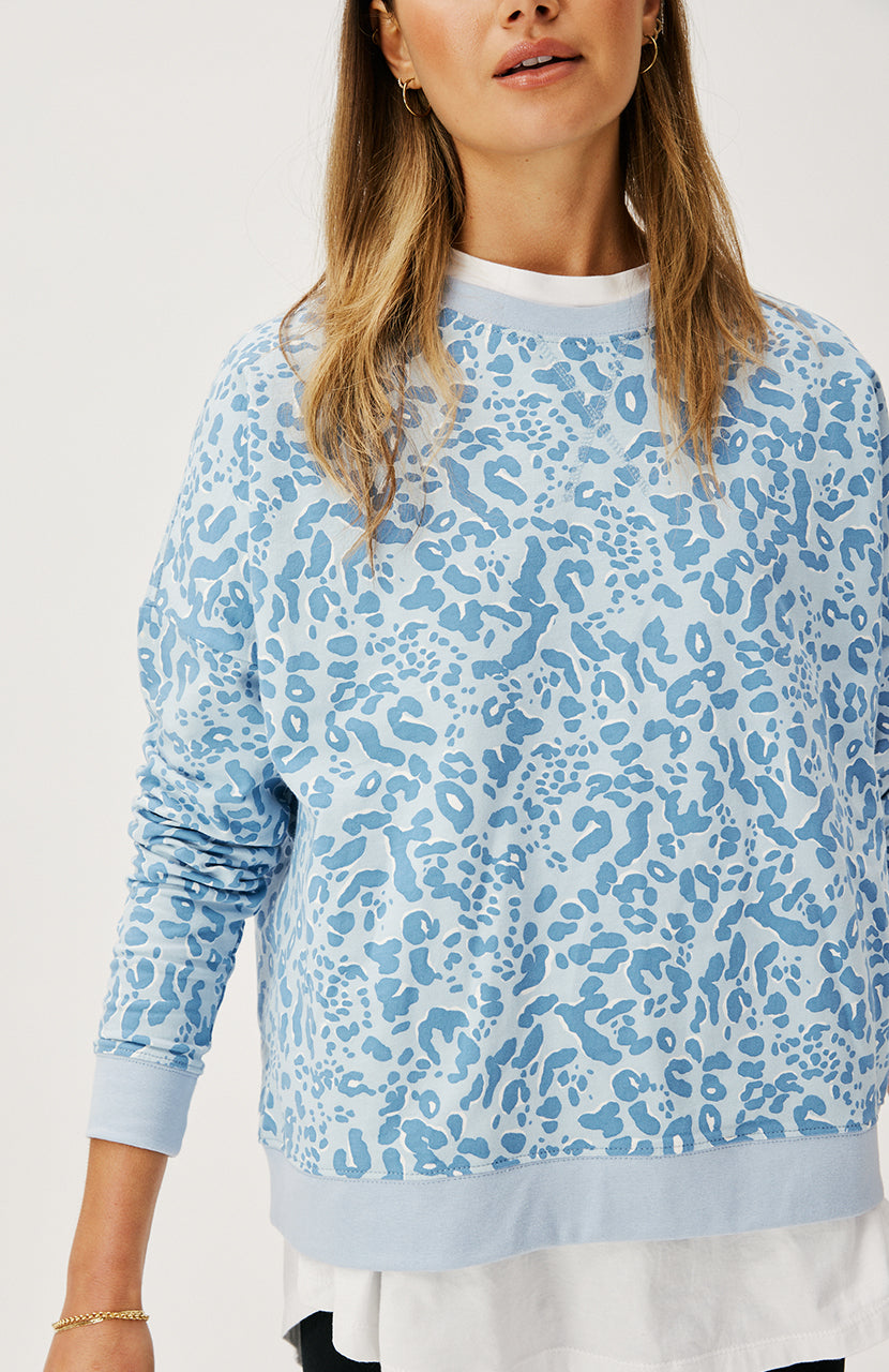 Izzy Sweater - Steel Leopard